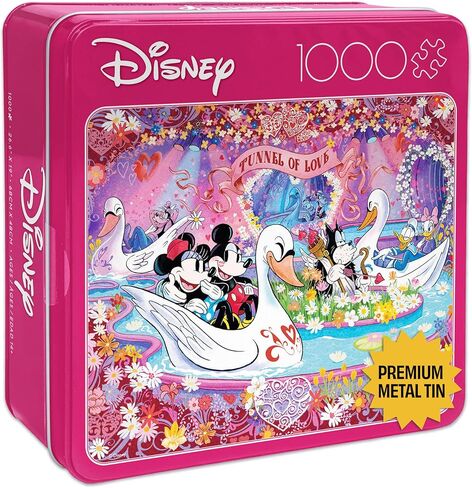 Buffalo Games Ceaco - Disney - Tunnel of Love - 1000 Piece Jigsaw Puzzle for Adults - Collectible Tin Case - Finished Size is 26.6 x 19 in Saudi Arabia