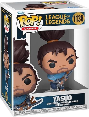 فانكو بوب! الألعاب: League of Legends - Yasuo - مجسم من الفينيل قابل للتجميع - فكرة هدية - بضائع رسمية - ألعاب للأطفال والكبار - محبي ألعاب الفيديو - مجسم نموذجي لهواة الجمع والعرض in Kuwait