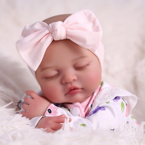 BABESIDE Lifelike Reborn Baby Dolls Girl, 17 Inch Realistic Newborn Baby Doll with Poseable Body, Real Life Baby Dolls with Accessories for Girls Age 3 + & Collection in Saudi Arabia