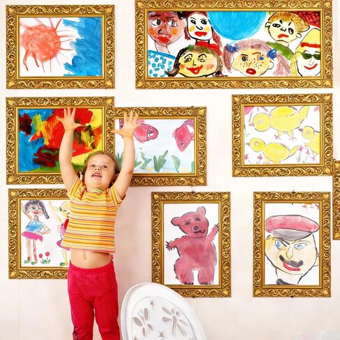 33FT Vintage Style Gold Picture Frame Border Trim Straight Rolled Bulletin Board Border for Classroom, Home Office, Chalkboard and Party Decor in Saudi Arabia