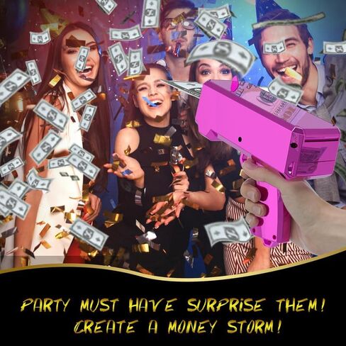 مسدس مسدس المال - مسدس مدفع نقدي من جوسيل، مسدس لعبة مطر، مسدس نقدي محمول باليد لمستلزمات حفلات أفلام الألعاب in Kuwait