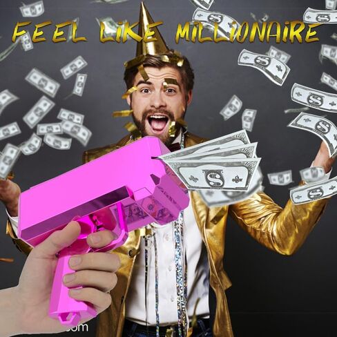 مسدس مسدس المال - مسدس مدفع نقدي من جوسيل، مسدس لعبة مطر، مسدس نقدي محمول باليد لمستلزمات حفلات أفلام الألعاب in Kuwait