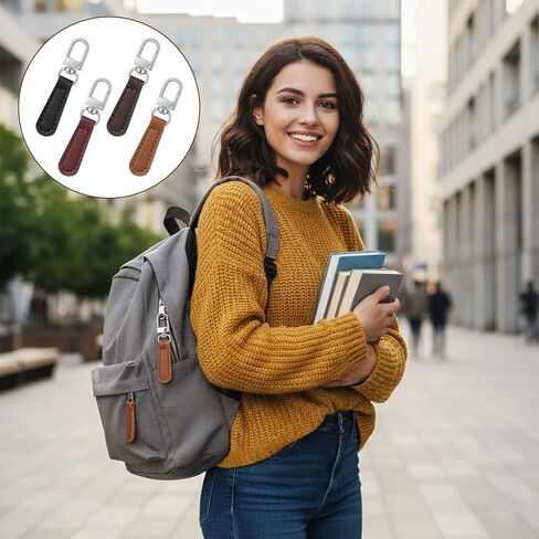 8 قطع بديلة للسحب، مقبض جلدي، علامة تبويب إصلاح بسحاب قابلة للفصل، ألوان مختلطة للأمتعة وحقائب الظهر وحقائب السفر والسترات والمحافظ وحقائب اليد in Kuwait