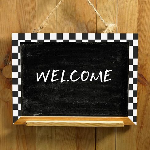 1 لفة لوحة إعلانات متقلب الحدود، 7. 9ft مقاوم للماء أسود أبيض متقلب العلم مستقيم الحدود ملصق الحدود، ديكور جدار صائق لديكور المنزل الفصول الدراسية in Kuwait