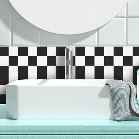 1 لفة لوحة إعلانات متقلب الحدود، 7. 9ft مقاوم للماء أسود أبيض متقلب العلم مستقيم الحدود ملصق الحدود، ديكور جدار صائق لديكور المنزل الفصول الدراسية in Kuwait