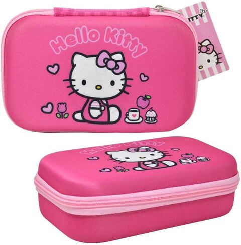 Fast Forward Hello Kitty Pencil Case - Pink EVA Hard Shell Organizer for School Supplies, 8.5x5x2.5 Inches in Saudi Arabia
