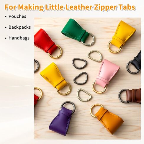 100 قطعة حلقات D صغيرة مقاس 3/8 بوصة حلقات معدنية على شكل حرف D للخياطة حلقة معدنية على شكل حرف D نصف دائرية على شكل حرف D لأشرطة المحفظة وحقائب الظهر وطوق الكلب لوازم DIY (4 ألوان) in Kuwait