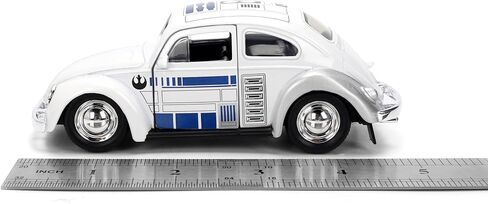 سيارة جادا ستار وورز R2-D2 1959 فولكس فاجن بيتل مصبوبة بمقياس 1:32 - ألعاب هوليوود رايدز in Saudi Arabia