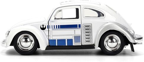 سيارة جادا ستار وورز R2-D2 1959 فولكس فاجن بيتل مصبوبة بمقياس 1:32 - ألعاب هوليوود رايدز in Saudi Arabia