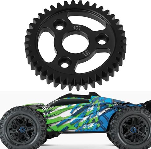 40T Hardened Steel Mod1 Spur Gear Compatible with Tra-xxas 1/8 Revo 3.3 Methanol Bigfoot RC Model in Saudi Arabia