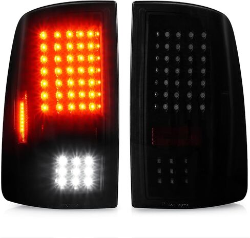 Tresound Tail Lights + 3rd Third Brake Cargo Lamp for Dodge Ram 1500 2009-2010, Ram 2500 & 3500 2010, Ram 1500 & 2500 & 3500 2011-2018, Ram 1500 Classic 2019,[only fit Factory Halogen Model] in Saudi Arabia
