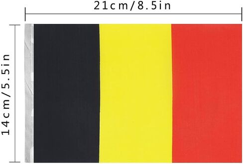 Belgium Belgian String Banner Flag,16 ft 20 Mini Flags String, 5.5 x 8.2 Inch String Flag Banner, Indoor and Outdoor Party Decorations. in Saudi Arabia