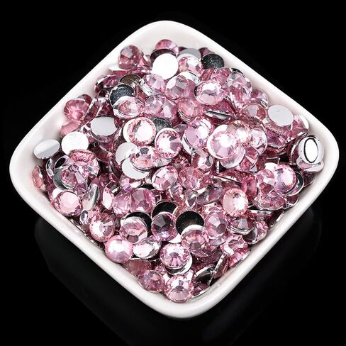 4000 Pcs 4mm White Rhinestones for Crafting Flatback Round Gems for Bedazzling DIY Nail Art in Saudi Arabia
