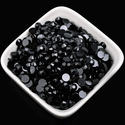 4000 Pcs 4mm White Rhinestones for Crafting Flatback Round Gems for Bedazzling DIY Nail Art in Saudi Arabia