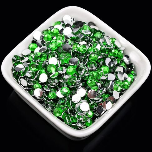 4000 Pcs 4mm White Rhinestones for Crafting Flatback Round Gems for Bedazzling DIY Nail Art in Saudi Arabia
