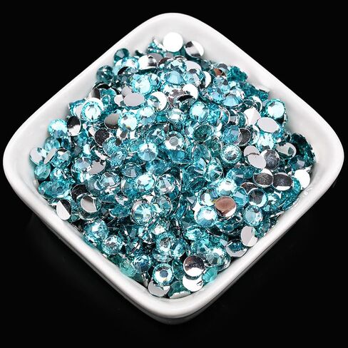 4000 Pcs 4mm White Rhinestones for Crafting Flatback Round Gems for Bedazzling DIY Nail Art in Saudi Arabia