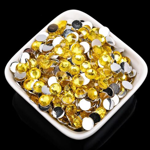 4000 Pcs 4mm White Rhinestones for Crafting Flatback Round Gems for Bedazzling DIY Nail Art in Saudi Arabia