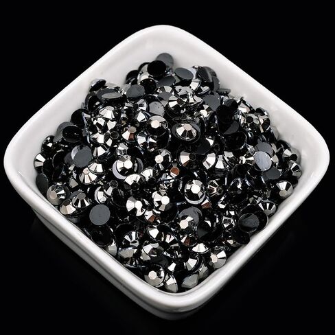 4000 Pcs 4mm White Rhinestones for Crafting Flatback Round Gems for Bedazzling DIY Nail Art in Saudi Arabia