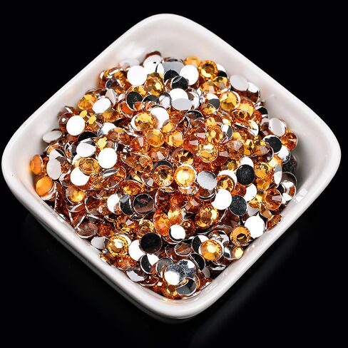 4000 Pcs 4mm White Rhinestones for Crafting Flatback Round Gems for Bedazzling DIY Nail Art in Saudi Arabia