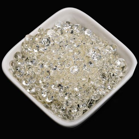 4000 Pcs 4mm White Rhinestones for Crafting Flatback Round Gems for Bedazzling DIY Nail Art in Saudi Arabia