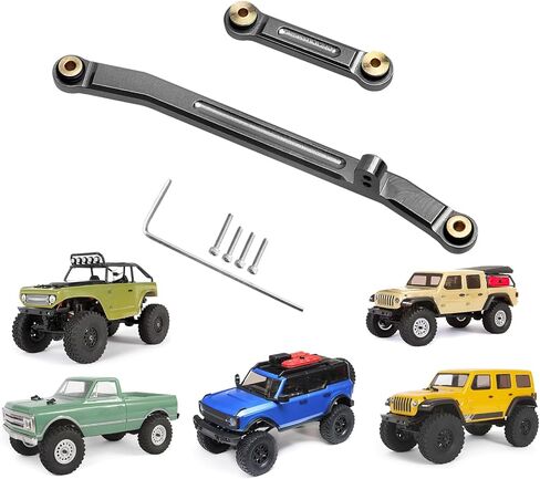 Steering Rod Tie Links Aluminum for Axial SCX24 Deadbolt Gladiator Wrangler JLU C10 B17 4WD 1/24 RC Rock Crawler Upgrade Parts in Saudi Arabia