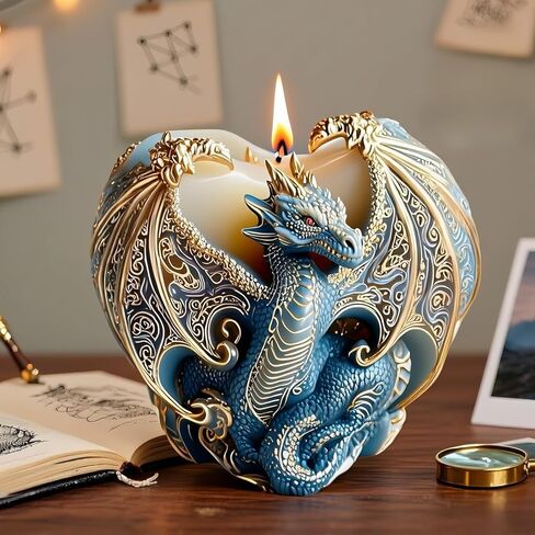 Dragon Candle Mold, 3D Animal Dinosaur Silicone Molds for Candle Making, Epoxy Resin Casting Molds for Handmade DIY Soap & Aromatherapy DIY Home Desk Decor in Saudi Arabia