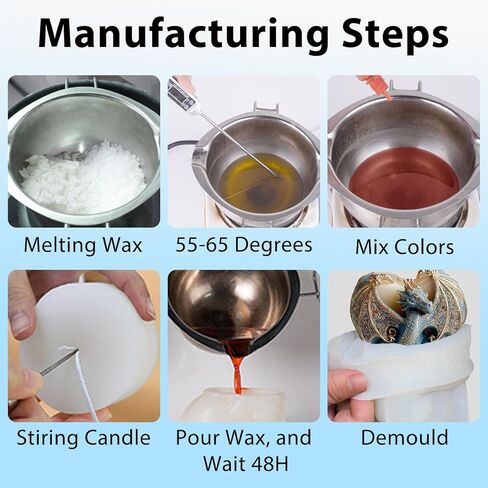 Dragon Candle Mold, 3D Animal Dinosaur Silicone Molds for Candle Making, Epoxy Resin Casting Molds for Handmade DIY Soap & Aromatherapy DIY Home Desk Decor in Saudi Arabia