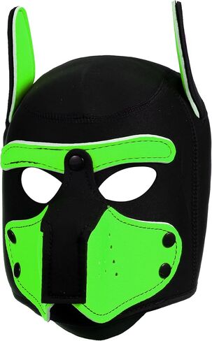Pup Hood Dog Mask, Soft Neoprene Pup Play Hood with Removable Muzzle, Cosplay Puppy Mask for Adults Costume Party in Saudi Arabia