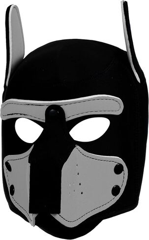 Pup Hood Dog Mask, Soft Neoprene Pup Play Hood with Removable Muzzle, Cosplay Puppy Mask for Adults Costume Party in Saudi Arabia
