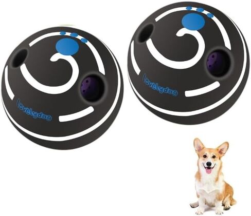 Wobble Giggle Ball for Dogs Durable Interactive Dog Toys for Small Medium Large Dogs (Green, M/3.94 inch) in Saudi Arabia