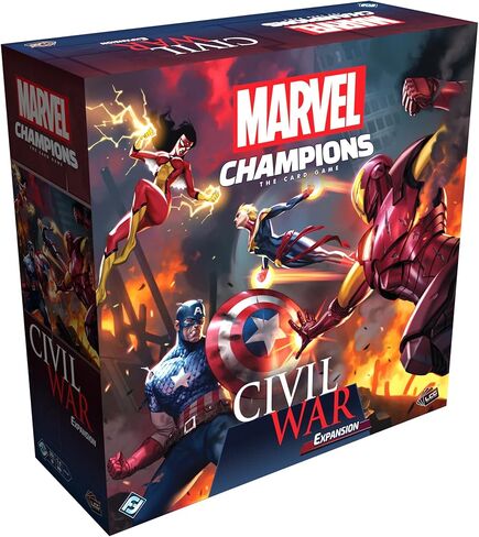 Asmodee Marvel Champions The Card Game Civil War Expansion - New Villainous Heroes & Customizable Scenarios, Cooperative Strategy Game for Kids & Adults, Ages 14+, 1-4 Players, 45-90 Min Playtime in Saudi Arabia