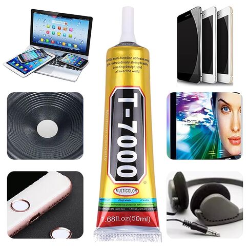 T7000 Black Glue for Cell Phones Mobile Repair Tools kit with Precision Tip, 4Pcs 15ml 50ml 110ml Waterproof Glue Speaker Earphone Electronics Computer Tablets LCD Screen Super Adhesive T-7000 Sealant in Saudi Arabia