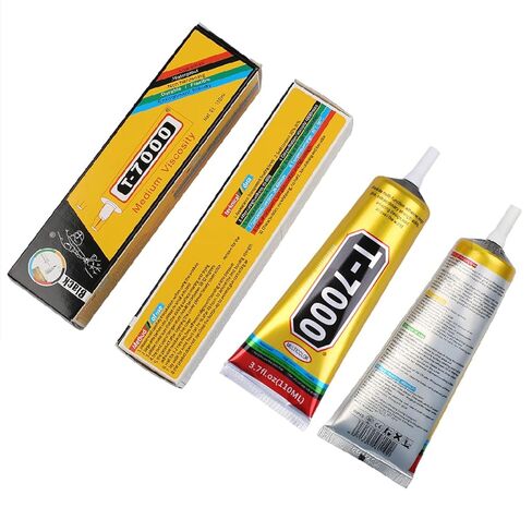T7000 Black Glue for Cell Phones Mobile Repair Tools kit with Precision Tip, 4Pcs 15ml 50ml 110ml Waterproof Glue Speaker Earphone Electronics Computer Tablets LCD Screen Super Adhesive T-7000 Sealant in Saudi Arabia