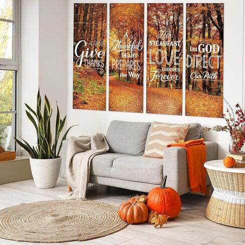 chiazllta 4Pcs Church Banners for Sanctuary Wall Fall Religious Hanging Backdrop Christian Bible Verses Banner Autumn Religious Decor Fall Inspirational Porch Signs for Church Sunday School Decoration in Saudi Arabia