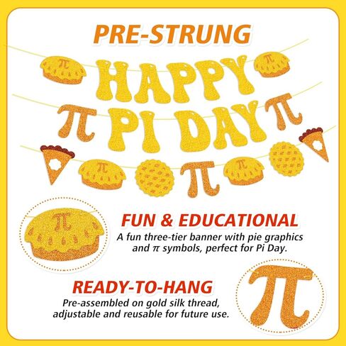 لافتة يوم باي سعيد | لوحة إعلانات محيطية محيطية للرياضيات قابلة للتعديل مسبقًا وقابلة للتعديل للفصول الدراسية ومستلزمات حفلات الرياضيات in Kuwait