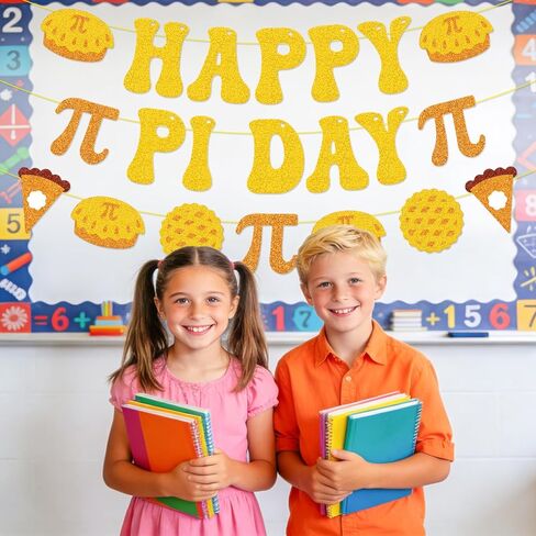 لافتة يوم باي سعيد | لوحة إعلانات محيطية محيطية للرياضيات قابلة للتعديل مسبقًا وقابلة للتعديل للفصول الدراسية ومستلزمات حفلات الرياضيات in Kuwait