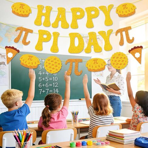 لافتة يوم باي سعيد | لوحة إعلانات محيطية محيطية للرياضيات قابلة للتعديل مسبقًا وقابلة للتعديل للفصول الدراسية ومستلزمات حفلات الرياضيات in Kuwait