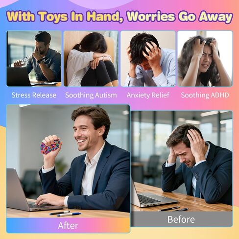 Sensory Fidget Toys - Fidget Toy for Adult - Anxiety Stress Relief Toys for Autistic ADHD - Desk Toys - Gifts for Coworkers Teenagers in Saudi Arabia