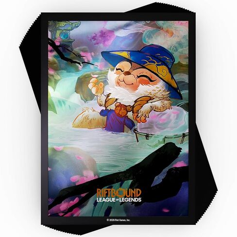 Riftbound: League of Legends - Art Sleeves: Teemo - واقيات بطاقات 100 قطعة، TCG Spiritforged Spirit Blossom، فن الشخصيات، ملحق ألعاب بطاقات التداول in Kuwait