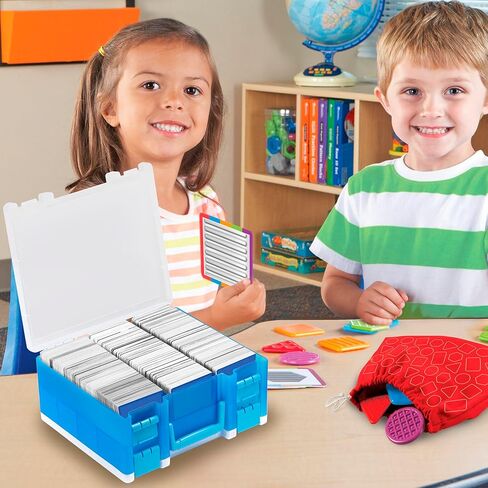 صندوق تخزين بطاقات التداول لأكثر من 3200 حافظة مزدوجة الجوانب، متوافقة مع MTG وTCG والبطاقات الرياضية. (باستثناء البطاقات) (أزرق) in Kuwait