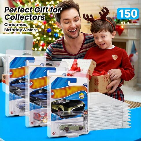 150 Pcs Clear Protector Cases Model Car Clamshell Cases Display Clear Protective Packs Car Blister Pack Covers Compatible with Hot-Wheels for Storage, 7.5 x 5 x 2 Inch in Saudi Arabia