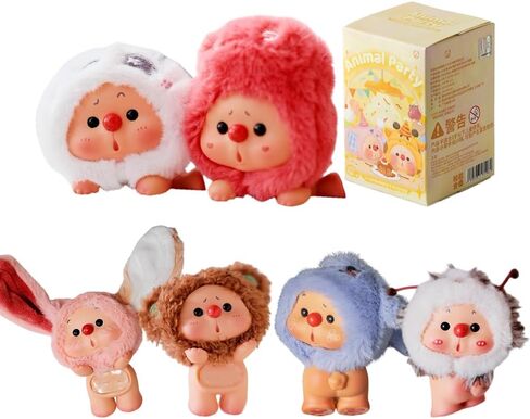 OYO Animal Party Series Mini Blind Box 1PC(1 of 14 Possible Styles) Cute Figures Collectible Toys Birthday Gifts (1Pcs Blind Box) in Saudi Arabia