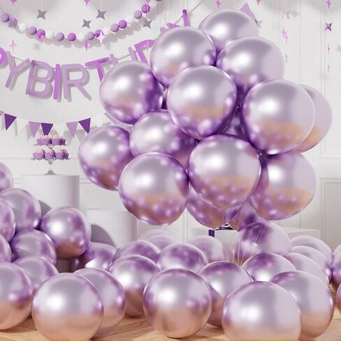 AULE Party Balloons 50 Pcs 12 inch Teal Green Metallic Chrome Helium Shiny Latex Thicken Balloon Perfect Decoration for Wedding Birthday Baby Shower Graduation Christmas Carnival in Kuwait