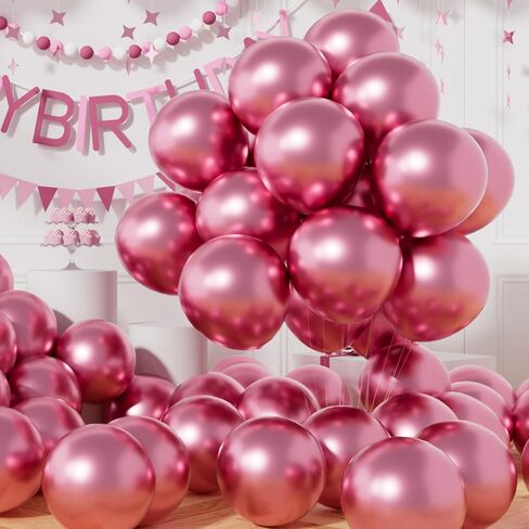 AULE Party Balloons 50 Pcs 12 inch Teal Green Metallic Chrome Helium Shiny Latex Thicken Balloon Perfect Decoration for Wedding Birthday Baby Shower Graduation Christmas Carnival in Kuwait
