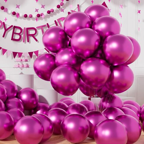 AULE Party Balloons 50 Pcs 12 inch Teal Green Metallic Chrome Helium Shiny Latex Thicken Balloon Perfect Decoration for Wedding Birthday Baby Shower Graduation Christmas Carnival in Kuwait