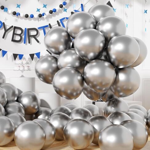 AULE Party Balloons 50 Pcs 12 inch Teal Green Metallic Chrome Helium Shiny Latex Thicken Balloon Perfect Decoration for Wedding Birthday Baby Shower Graduation Christmas Carnival in Kuwait
