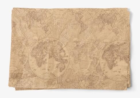 InsideMyNest Old Antique Map Tissue Paper Sheets 30x20 (10) in Saudi Arabia