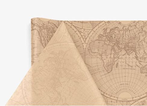InsideMyNest Old Antique Map Tissue Paper Sheets 30x20 (10) in Saudi Arabia