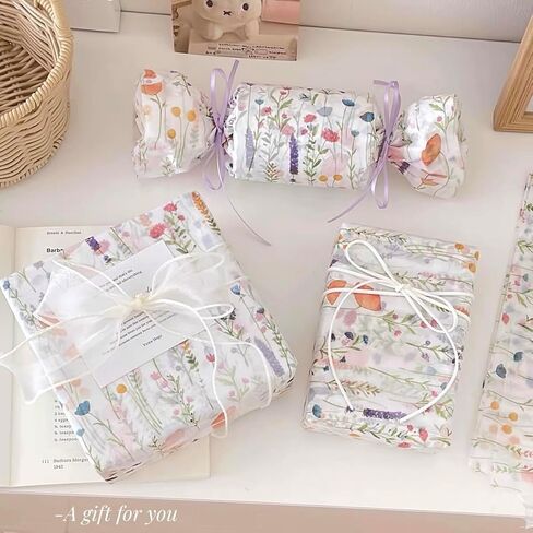 DNUZEWR 50 ورقة مناديل تغليف هدايا الزهور مقاس 20 × 14 بوصة مناديل ورقية زهرية لحقيبة الهدايا، والحرف الفنية، وحفلات الزفاف، وأعياد الميلاد، وديكور حمام الطفل in Kuwait