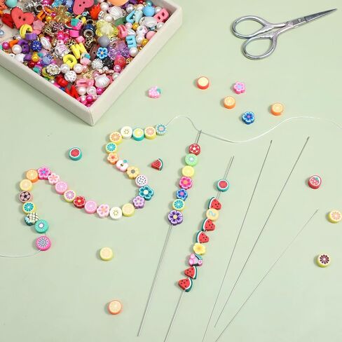 5 PCS Beading Needles for Jewelry Making, 6.7 Inches Bead Needle, 5 Thickness Styles Bead Spinner Needles for Beaded Bracelets, Necklaces Jewelry Making(0.4|0.5|0.6|0.7|0.8mm) in Saudi Arabia